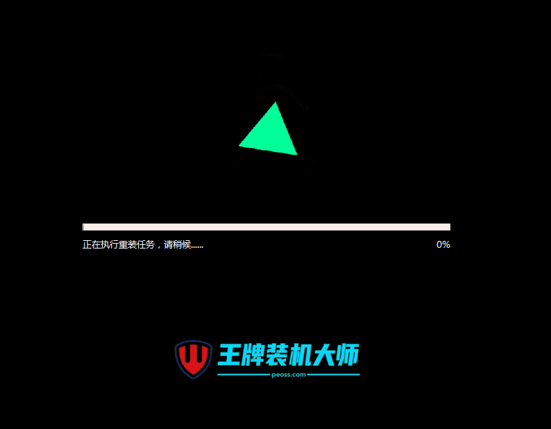重启后开始自动安装系统
